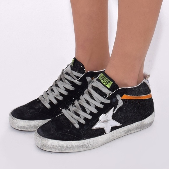 golden goose black glitter star